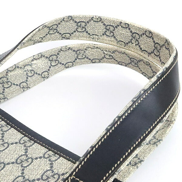 GUCCI GG Supreme PVC Leather Tote Bag Navy Size ONE SIZE