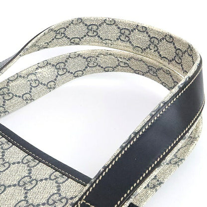 GUCCI GG Supreme PVC Leather Tote Bag Navy Size ONE SIZE