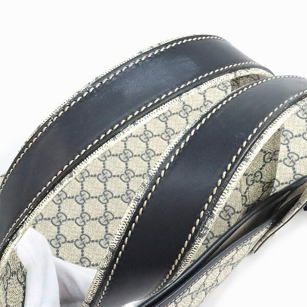 GUCCI GG Supreme PVC Leather Tote Bag Navy Size ONE SIZE