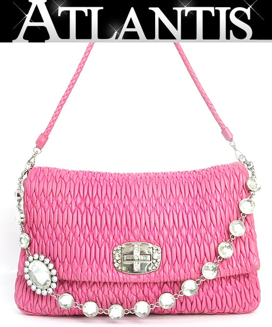 miumiu Matelasse Nappa Crystal Shoulder Bag Size ONE SIZE