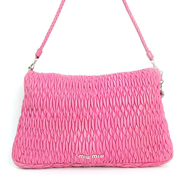 miumiu Matelasse Nappa Crystal Shoulder Bag Size ONE SIZE