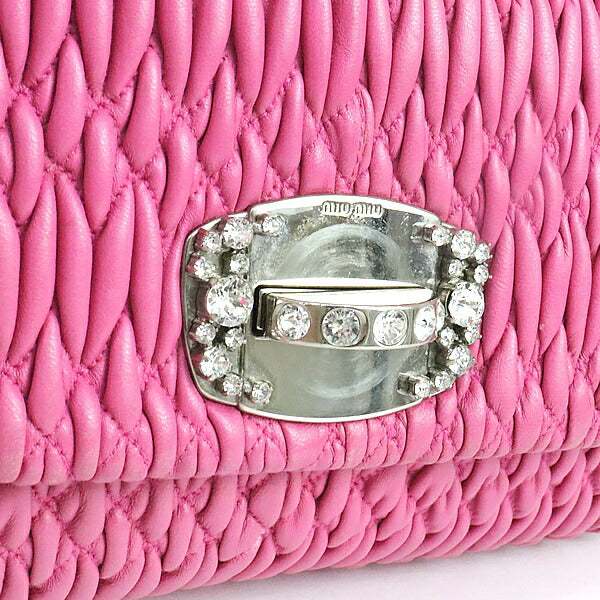 miumiu Matelasse Nappa Crystal Shoulder Bag Size ONE SIZE