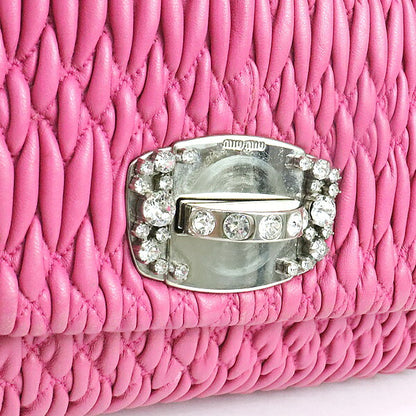 miumiu Matelasse Nappa Crystal Shoulder Bag Size ONE SIZE