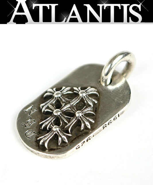 CHROME HEARTS NYC Ltd Cemetery Cross Raised Dog Silver 925