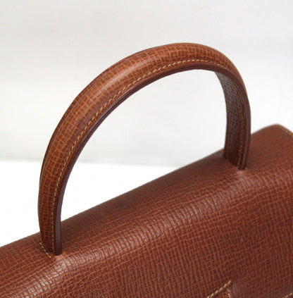 LOEWE Vintage 2-Way Leather Bag Brown Size ONE SIZE