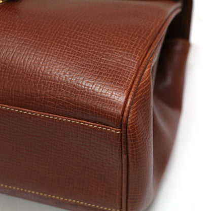 LOEWE Vintage 2-Way Leather Bag Brown Size ONE SIZE
