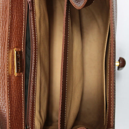 LOEWE Vintage 2-Way Leather Bag Brown Size ONE SIZE