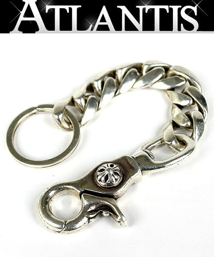 CHROME HEARTS Classic Long Keychain Silver 925 Wallet Size ONE SIZE