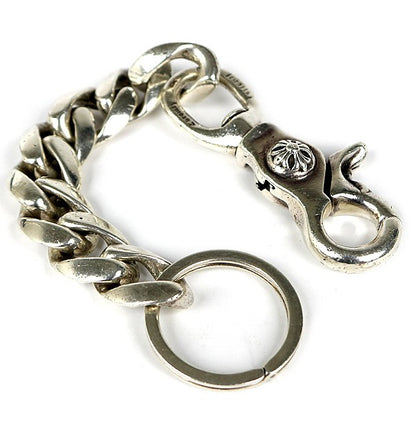 CHROME HEARTS Classic Long Keychain Silver 925 Wallet Size ONE SIZE