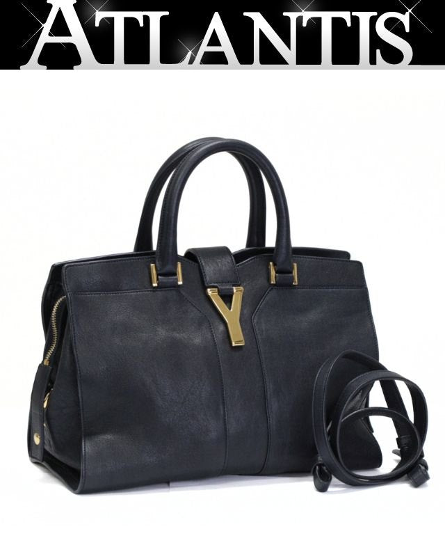 SAINT LAURENT PARIS Cabas Mick Mini Bag Navy Size ONE SIZE