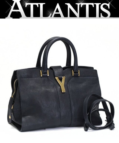 SAINT LAURENT PARIS Cabas Mick Mini Bag Navy Size ONE SIZE