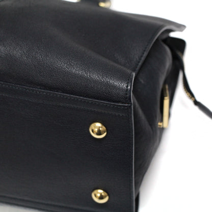 SAINT LAURENT PARIS Cabas Mick Mini Bag Navy Size ONE SIZE