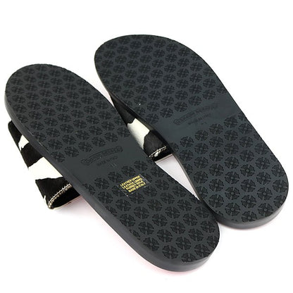 CHROME HEARTS New Cow Print Cross Sandals Multi Size EU 41