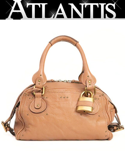Chloe Paddington Leather Brown G-Hardware Handbag Size ONE SIZE