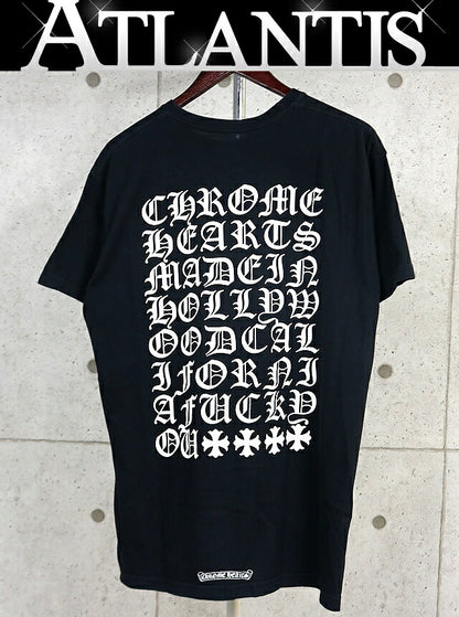 CHROME HEARTS Old CH+ Horseshoe Logo T-Shirt Black Size XL