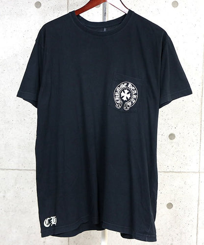 CHROME HEARTS Old CH+ Horseshoe Logo T-Shirt Black Size XL