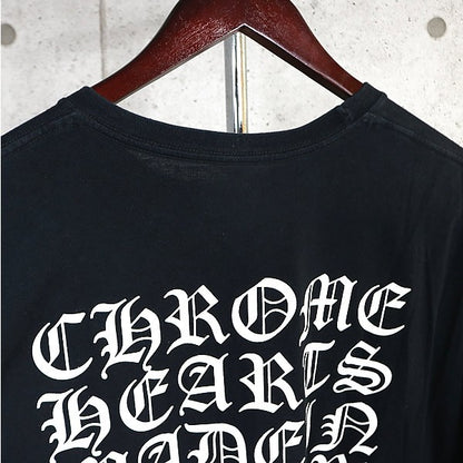 CHROME HEARTS Old CH+ Horseshoe Logo T-Shirt Black Size XL