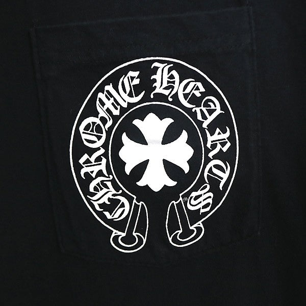CHROME HEARTS Old CH+ Horseshoe Logo T-Shirt Black Size XL