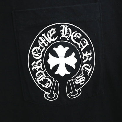 CHROME HEARTS Old CH+ Horseshoe Logo T-Shirt Black Size XL
