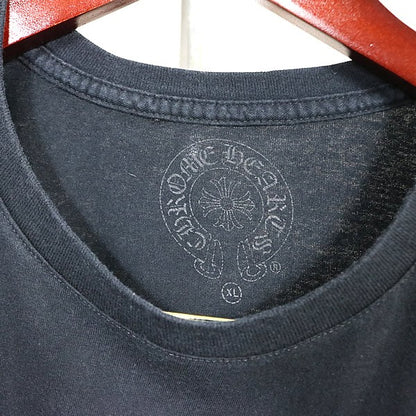 CHROME HEARTS Old CH+ Horseshoe Logo T-Shirt Black Size XL