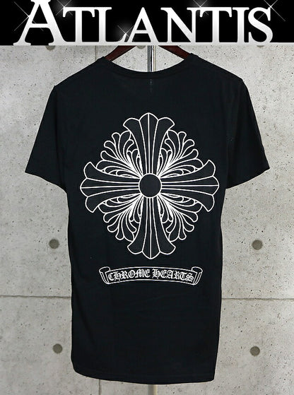 CHROME HEARTS CH Plus Scroll Label T-Shirt Black Size M