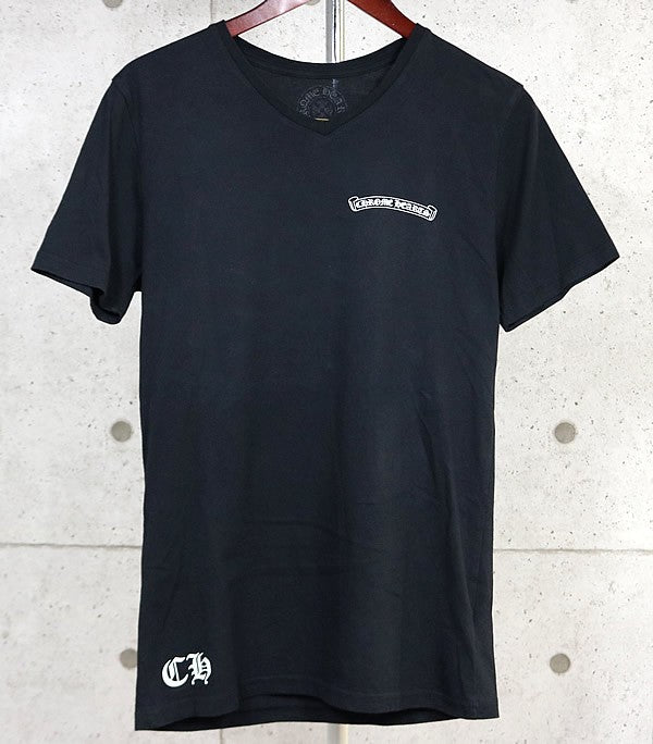 CHROME HEARTS CH Plus Scroll Label T-Shirt Black Size M