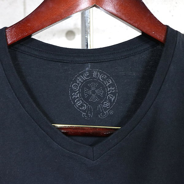 CHROME HEARTS CH Plus Scroll Label T-Shirt Black Size M