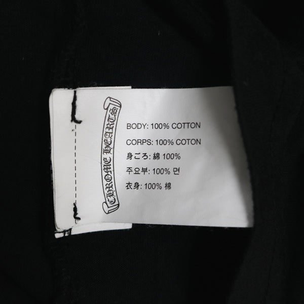 CHROME HEARTS CH Plus Scroll Label T-Shirt Black Size M