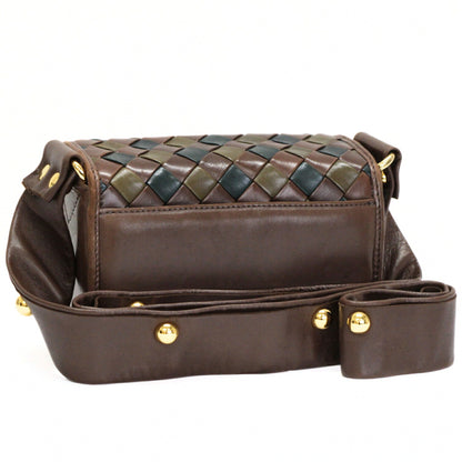 BOTTEGA VENETA Vintage Leather Brown Shoulder Bag Size ONE SIZE