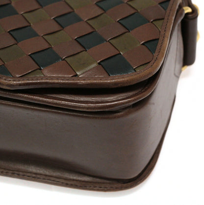 BOTTEGA VENETA Vintage Leather Brown Shoulder Bag Size ONE SIZE