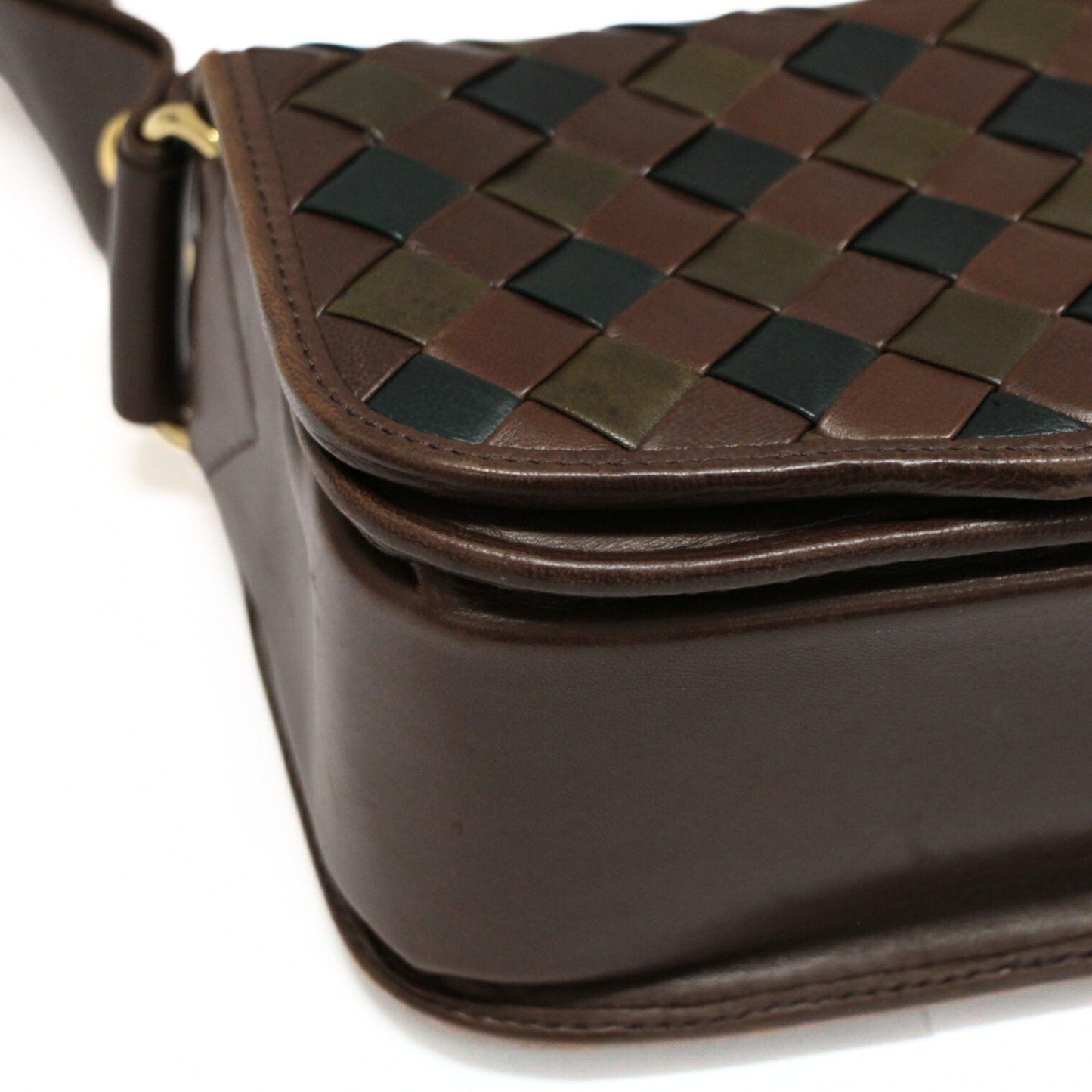 BOTTEGA VENETA Vintage Leather Brown Shoulder Bag Size ONE SIZE