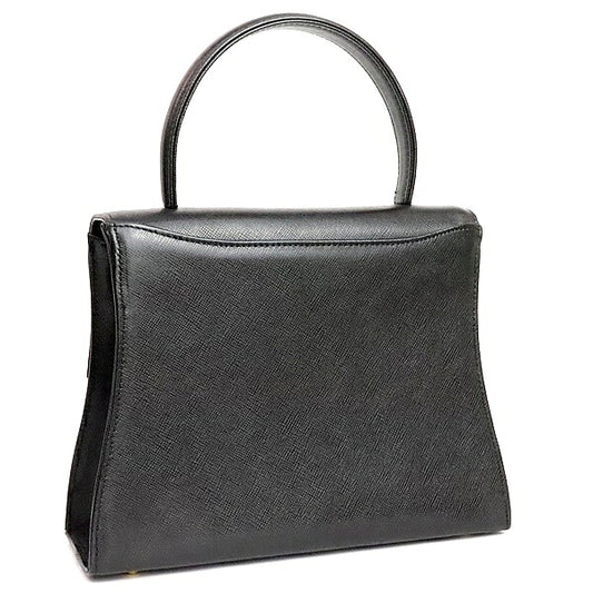 GIVENCHY Turn-lock Leather Black G-Hardware Handbag Size ONE SIZE