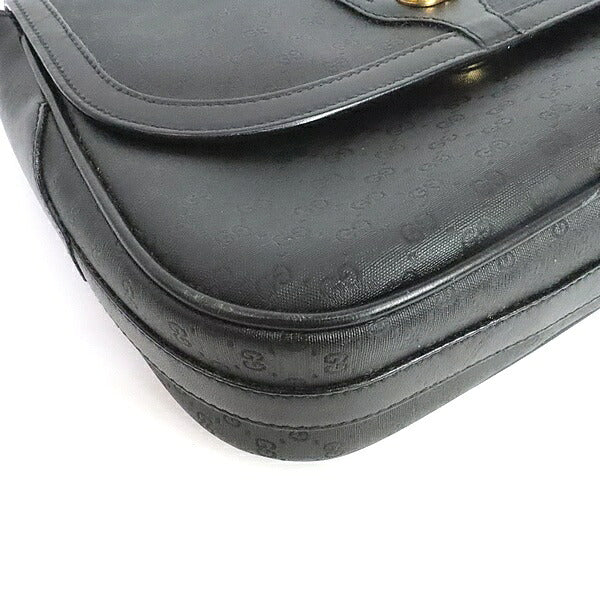 GUCCI Old Gucci Sherry Line Micro GG Bag Black Size ONE SIZE