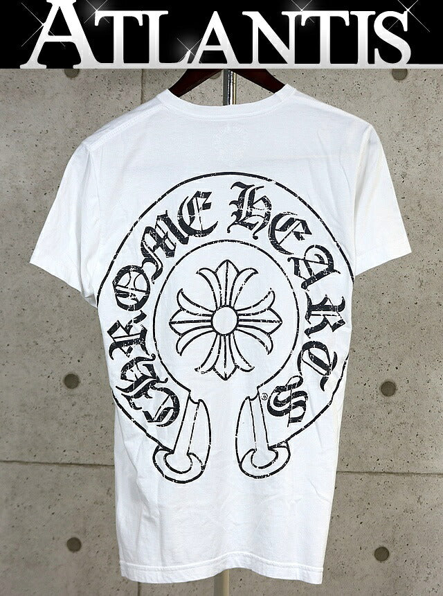 CHROME HEARTS CH Plus Horseshoe T-Shirt White Size M