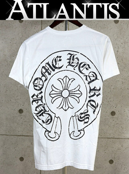 CHROME HEARTS CH Plus Horseshoe T-Shirt White Size M