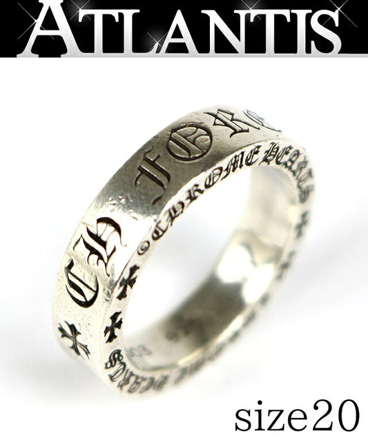 CHROME HEARTS Forever Spacer Ring Silver 925 Size ONE SIZE