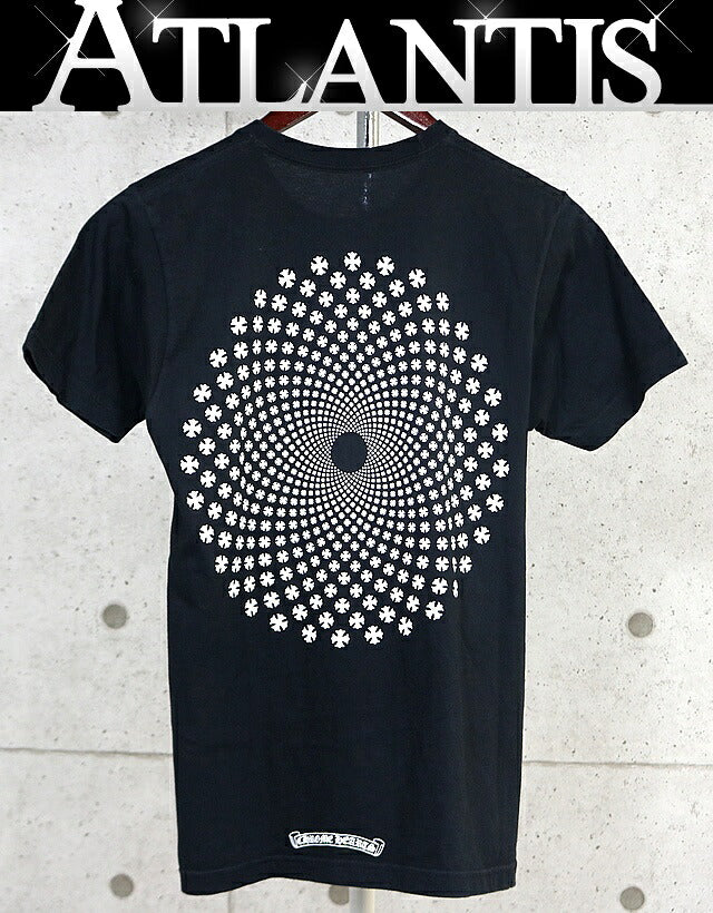 CHROME HEARTS CH Plus Circle Logo Black T-Shirt Size S