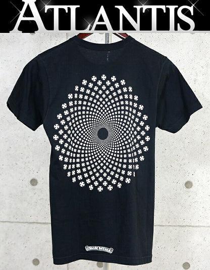 CHROME HEARTS CH Plus Circle Logo Black T-Shirt Size S