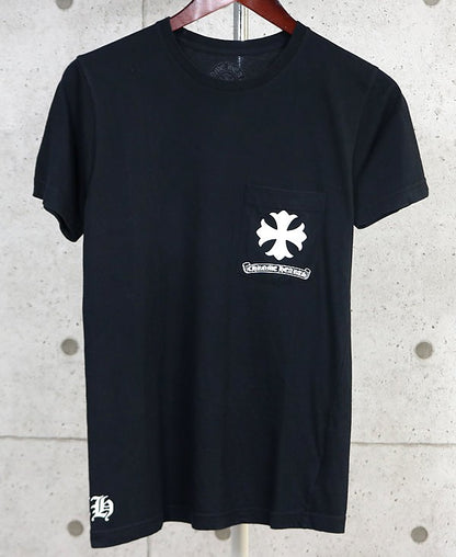 CHROME HEARTS CH Plus Circle Logo Black T-Shirt Size S
