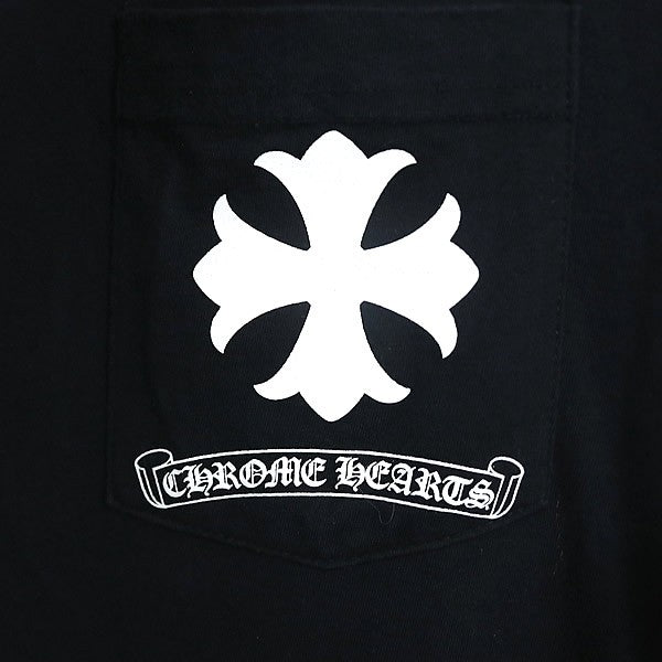CHROME HEARTS CH Plus Circle Logo Black T-Shirt Size S