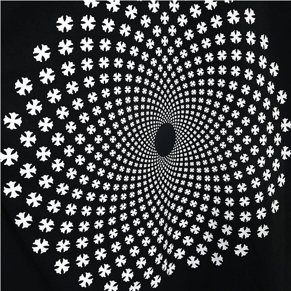 CHROME HEARTS CH Plus Circle Logo Black T-Shirt Size S