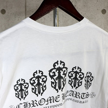 CHROME HEARTS Vine Dagger T-Shirt White Size M