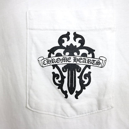 CHROME HEARTS Vine Dagger T-Shirt White Size M