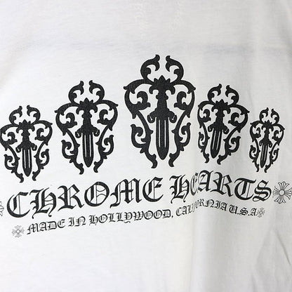 CHROME HEARTS Vine Dagger T-Shirt White Size M
