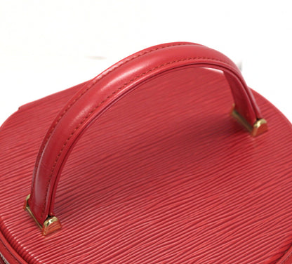 LOUIS VUITTON Cannes Vanity Epi Handbag Red Size ONE SIZE