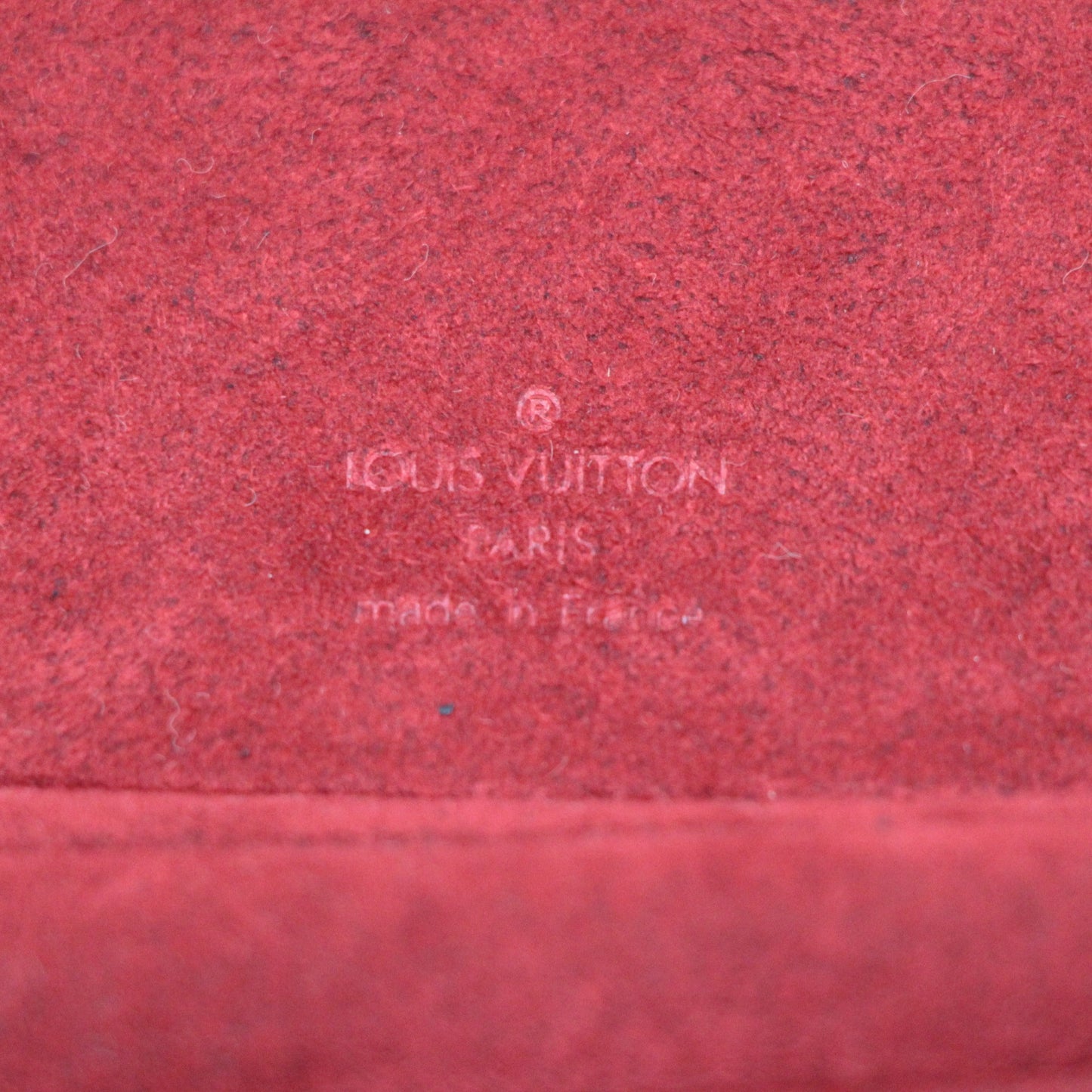 LOUIS VUITTON Cannes Vanity Epi Handbag Red Size ONE SIZE