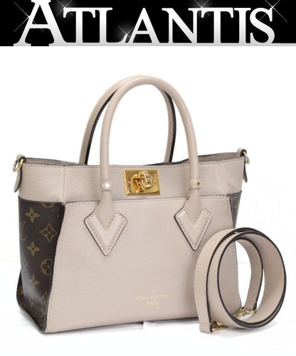 LOUIS VUITTON On My Side PM Monogram Bag Beige Size ONE SIZE