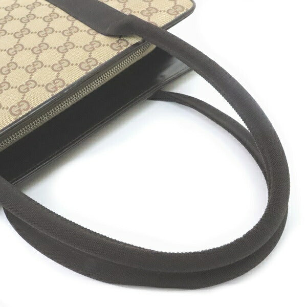 GUCCI GG Canvas Handbag Brown Size ONE SIZE