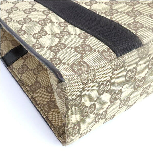 GUCCI GG Canvas Handbag Brown Size ONE SIZE