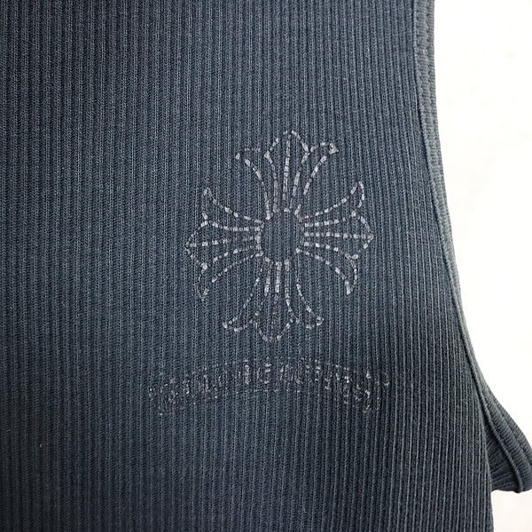 CHROME HEARTS Vintage CH Plus Cotton Tank Top Black Size S